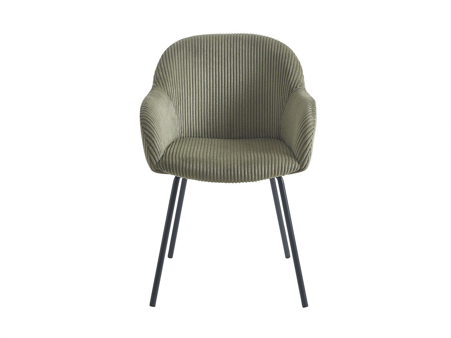 STUHL - 58 cmcm x 62 cmcm - Samt - Khaki - MARENZIA - Schlammfarben, Textil (58/82.5/62cm) - Vente-Unique