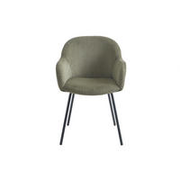 STUHL - 58 cmcm x 62 cmcm - Samt - Khaki - MARENZIA - Schlammfarben, Textil (58/82.5/62cm) - Vente-Unique
