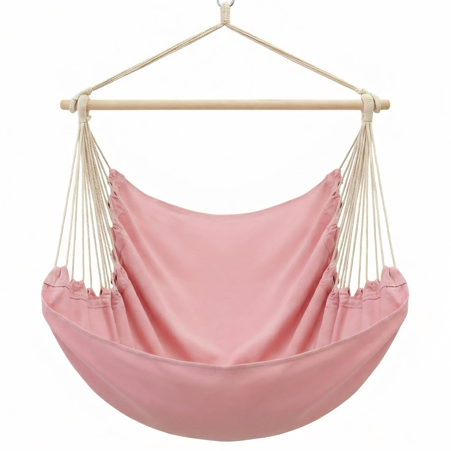 XXL HÄNGESESSEL 185/130 cm Belastbar bis 150 kg Rosa - Rosa, Textil (130/155/185cm) - Amanka