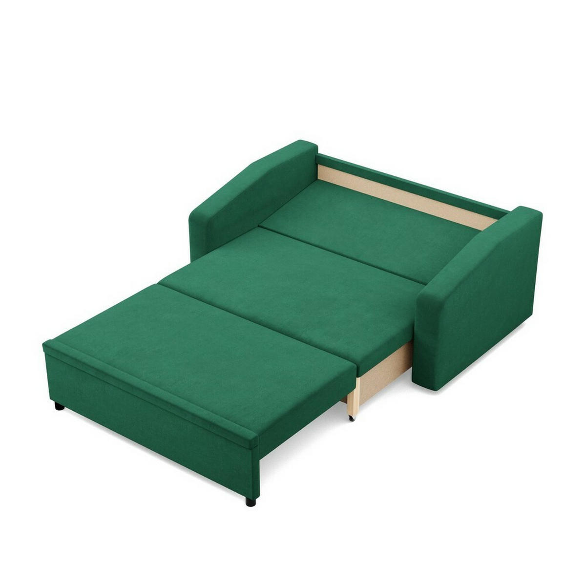 SOFA Neo mit abgeschrägter Armlehnen grün - Grün, Textil (148/90/87cm) - SIMKAM Furniture