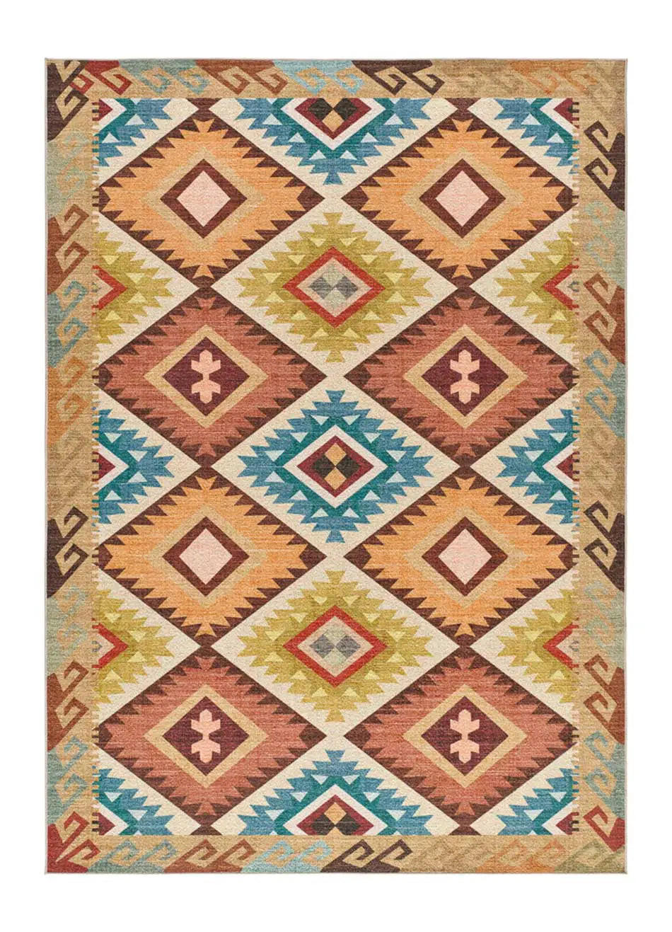 Atticgo Flachgewebeteppich Mehrfarbig 160x230 cm