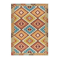 FLACHGEWEBETEPPICH Mehrfarbig Serak 140/200 cm - Multicolor, Kunststoff/Textil (140/200cm) - Atticgo