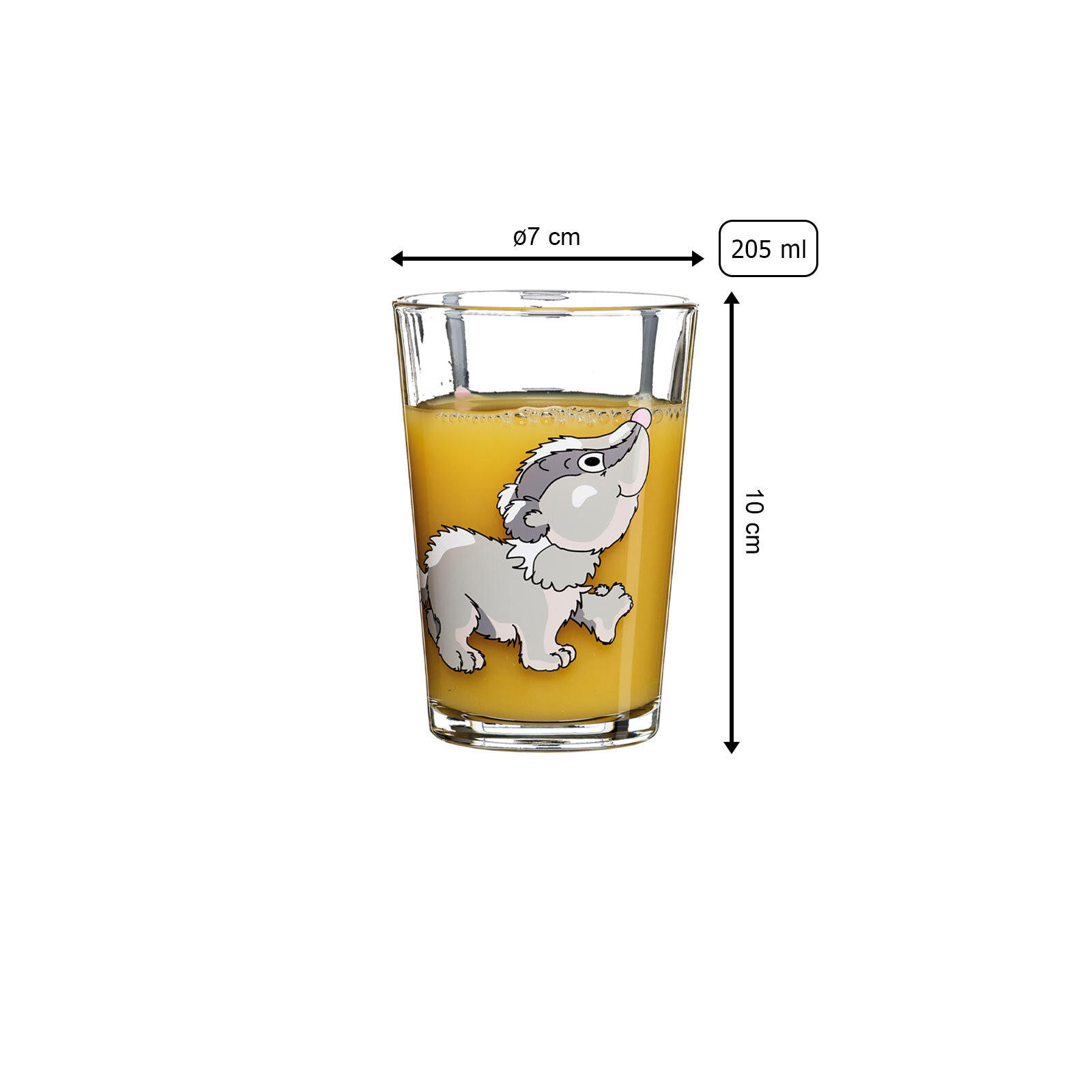 KINDERGLÄSER Waldtiere bunt 205 ml 6er Set - Multicolor, Glas (0.205L) - Ritzenhoff Breker