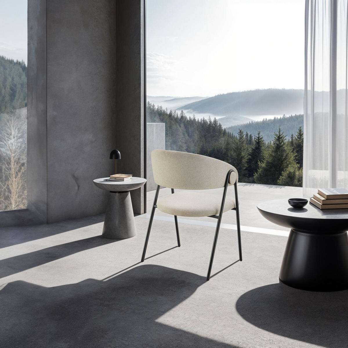 ARMLEHNENSTUHL 6er Set Bedano 60 x 58 x 85 cm greige - Greige, Kunststoff (60/85/58cm) - tectake