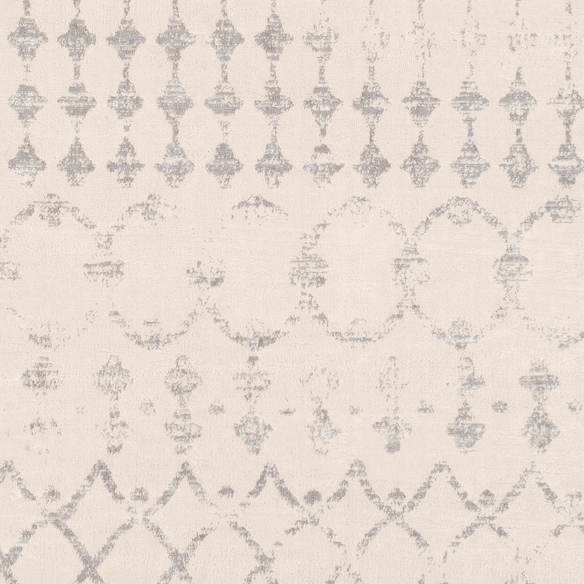 KURZFLORTEPPICH 120x170 cm Weiß - Grau, Naturmaterialien/Textil (140/200cm) - LIVABLISS