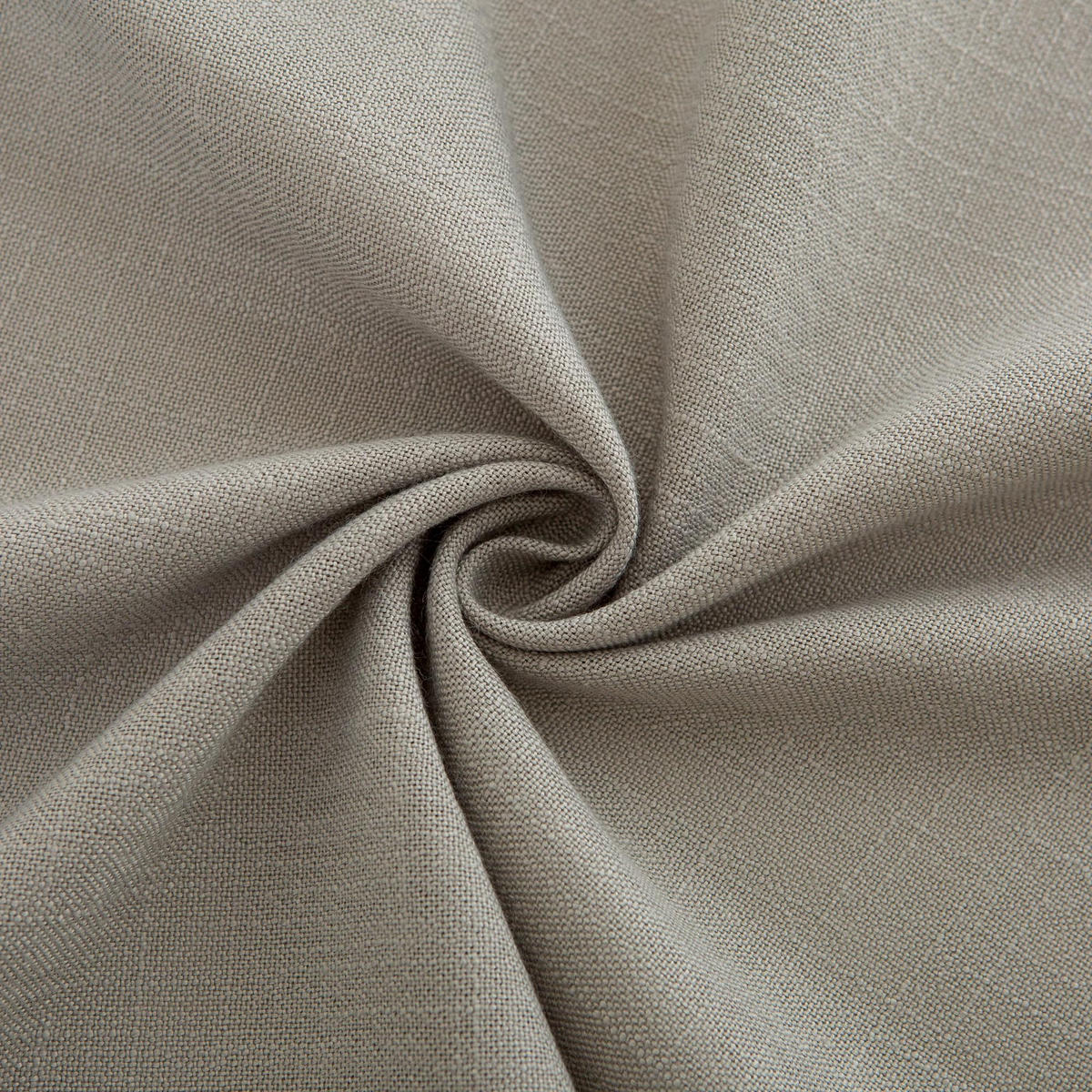 RUNDE Tischdecke Leinenoptik abwaschbar, Lotuseffekt, 140 cm, Grau - Grau, Textil (140/140cm)