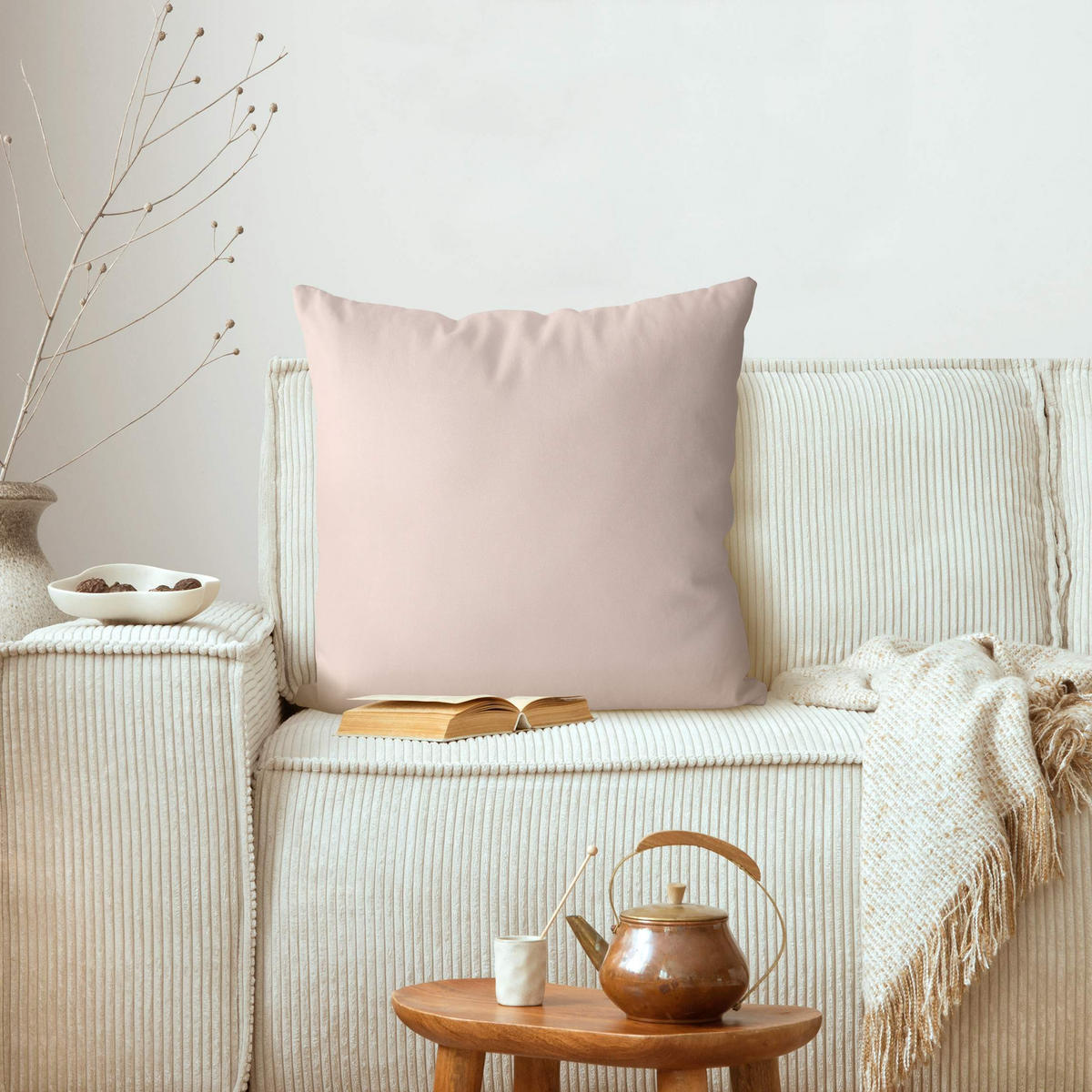 KISSENBEZUG Perlmutt 40/40 cm - Rosa, Textil (40/40cm) - Bilderwelten