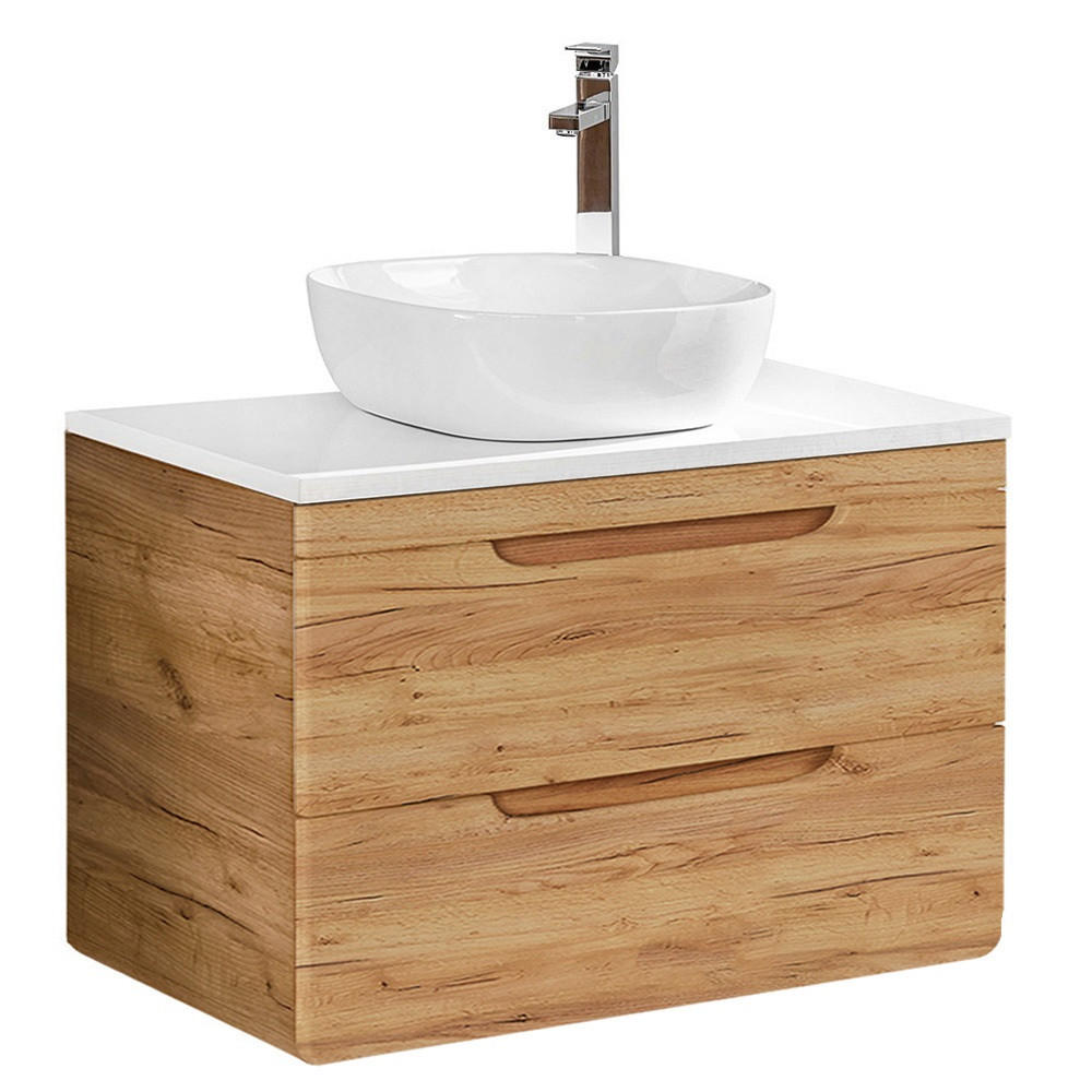 WASCHTISCH Luton-56 - Braun, Holzwerkstoff (81/77/46cm) - Lomado