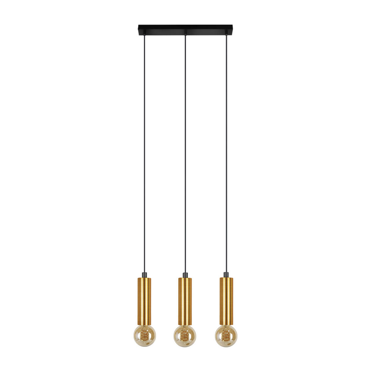 KRONLEUCHTER Sonnlichtar 46.0/139.69/42.0 cm - Schwarz, Metall (42/46/139.69cm) - ZMH