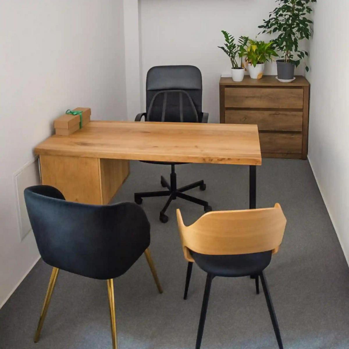 COMPUTERTISCH mit Schubladen aus Massivholz fürs Büro CAMERON - Eichefarben, Holz (60/150/75cm) - Rawood Furniture
