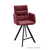 THEKENSTUHL (2er-Set) Delicia 52x109x60 Schwarz/Marsala - Brombeere/Schwarz, Kunststoff (60/109/52cm) - 58aufmkessel