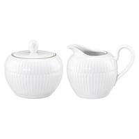 MILCH- & ZUCKER-SET Amina weiß-gold 2er Set - Weiß, Keramik (1/1cm) - Seltmann Weiden