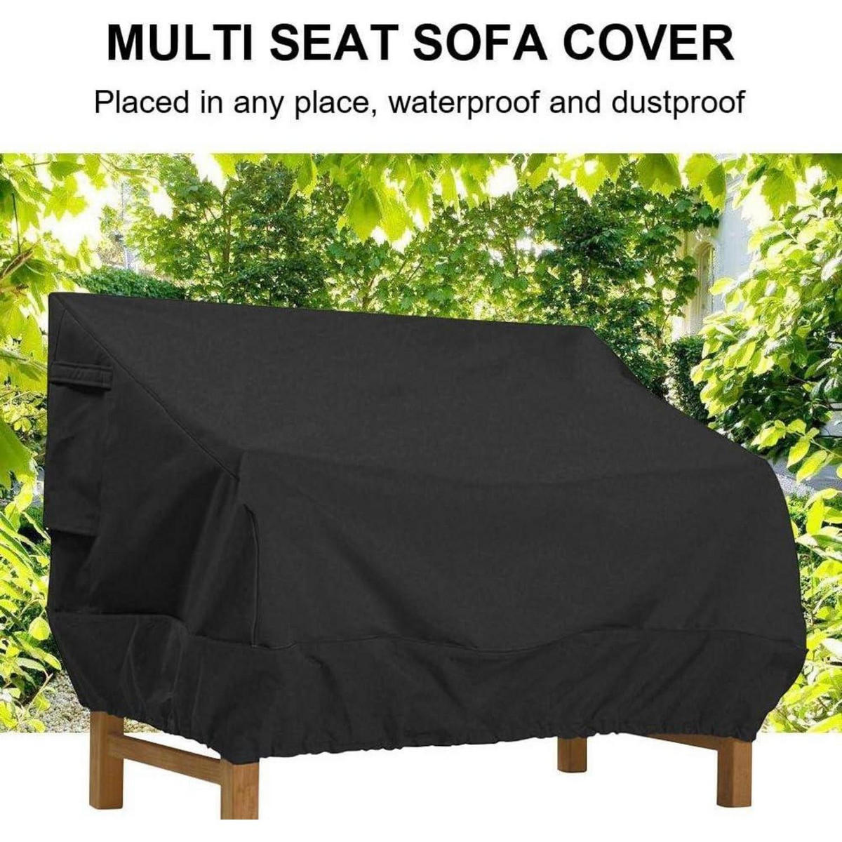 GARTENBANK Schutzhülle 224 x 83 x 84 cm Oxford Schwarz - Schwarz, Textil (83/84/224cm)