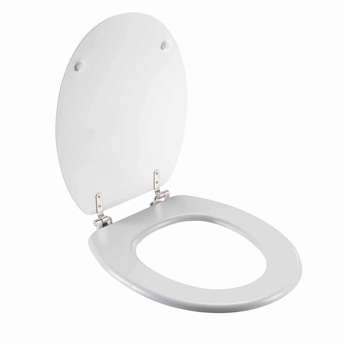 WC-SITZ MDF Marbre 37/47 cm - Grau, Holzwerkstoff (47/6/37.5cm) - Douceur d´intérieur