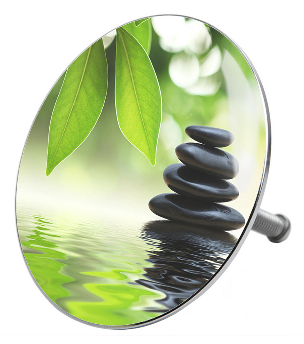 BADEWANNENSTÖPSEL Harmony - Grün, Metall (8/10/10cm) - Sanilo