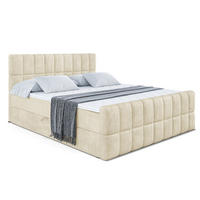 BOXBETT MIAMI-Z - 160x200 cm - H3 - Beige - Beige, Holzwerkstoff (160/200cm) - ALTDECOR