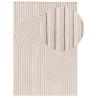 WOLLTEPPICH Yanis Ivory 120x170 cm - Creme, Textil (120/170cm) - benuta Pure