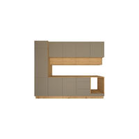 KÜCHENZEILE 300 cm - Nexa KÜ-LN-006 - in Beige & Woodline / Matt - Beige/Eiche Artisan, Holz (300/212/58cm) - ROYAL24_MARKT