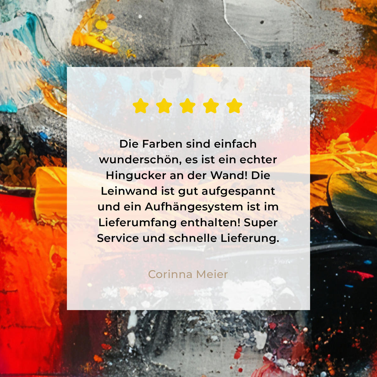 LEINWANDBILD Moderne Kunst - Orange - Grau - Abstrakt 40x60 cm - Hellgrau, Textil (40/60cm) - MuchoWow