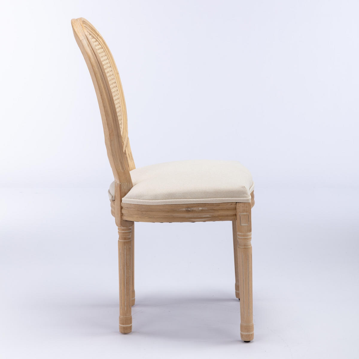ESSZIMMERSTÜHLE 2er Set Medaillonstuhl mit Wiener Geflecht, Beige - Beige/Naturfarben, Holz (49/95/59.5cm) - LVHOM