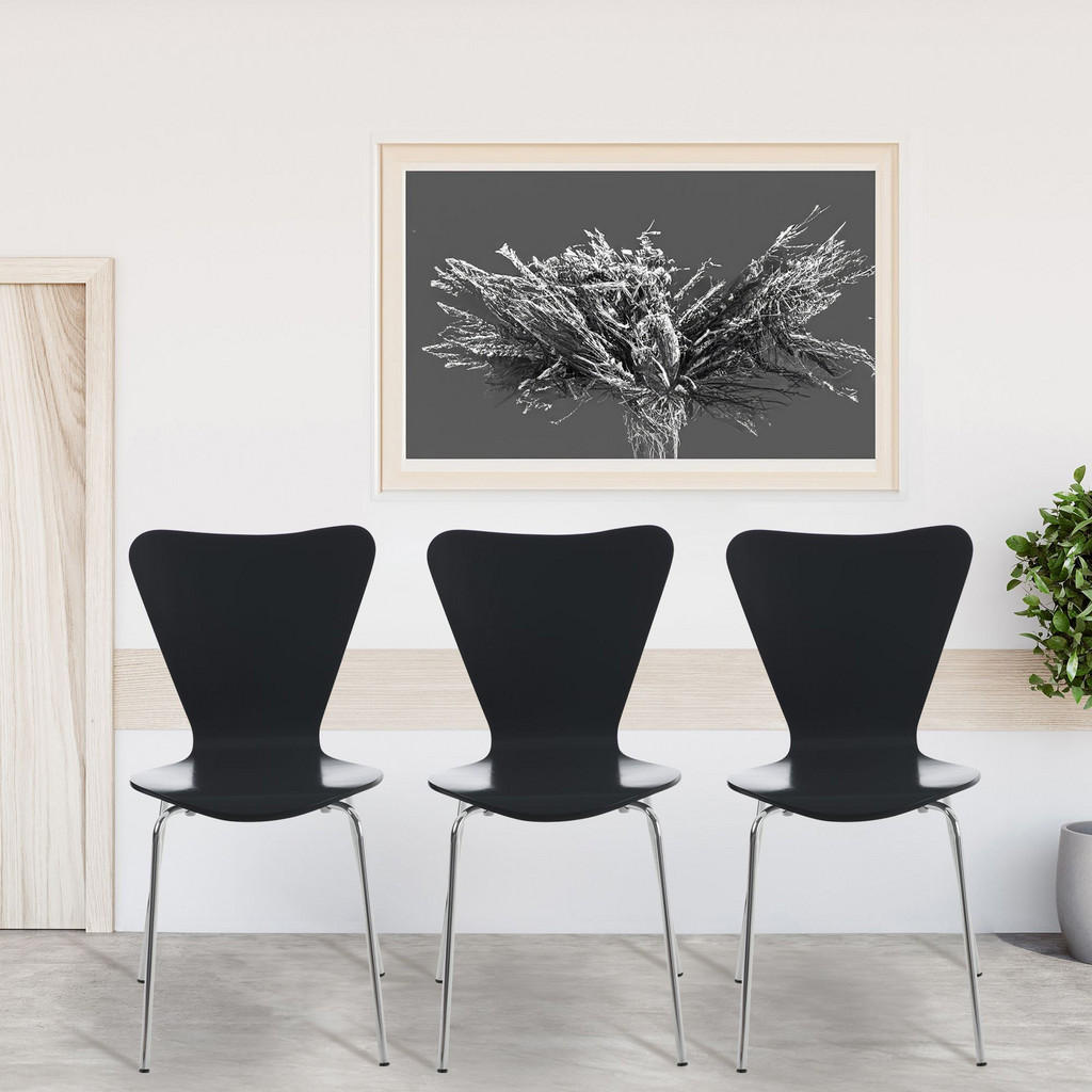 Thumbnail - CLP Besucherstuhl, Schwarz, Holz, 45x85x49 cm, Arbeitszimmer, Besucherstühle