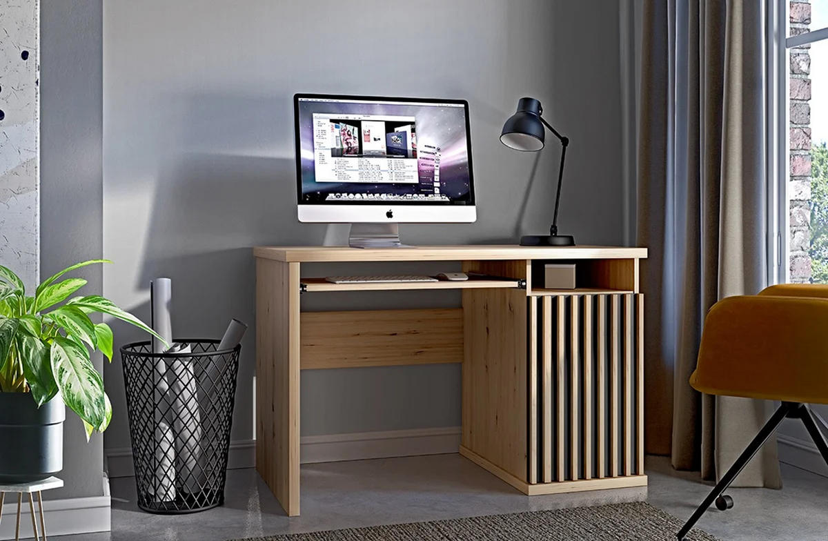 SCHREIBTISCH CALI C-19 - Eiche Artisan, Holzwerkstoff (60/120/78cm) - Meblini