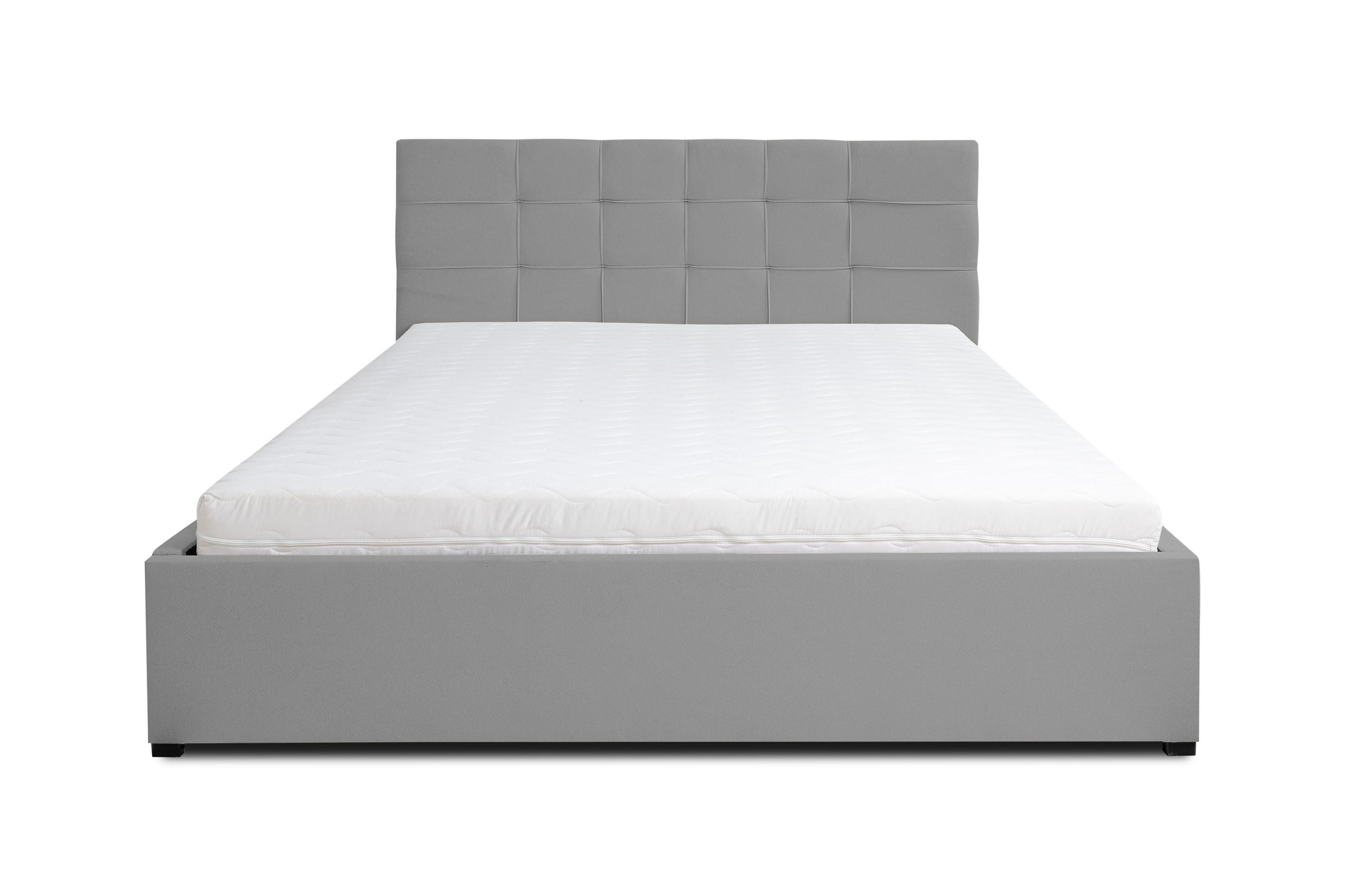 POLSTERBETT JESSA mit Kopfteil, 180 x200 cm, Doppelbett mit Bettkasten und Lattenrost aus Velourstoff, Velourstoff, Frabe: Grau - Grau, Holz/Kunststoff (180/200cm) - VENASI MÖBEL