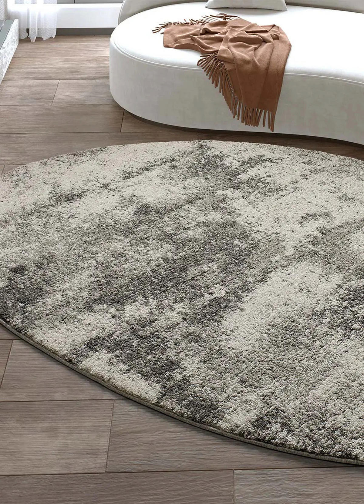 HOCHFLORTEPPICH Grau Reflex Piedra 194/290 cm - Grau, Naturmaterialien/Textil (194/290cm) - Atticgo