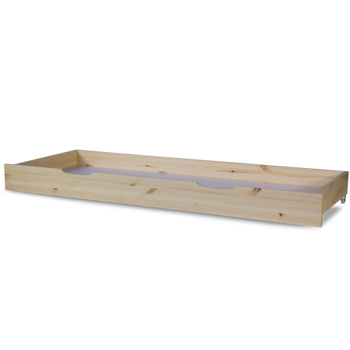 BETTSCHUBKASTEN Natur 173 x 63 - Braun, Holz - Homestyle4u
