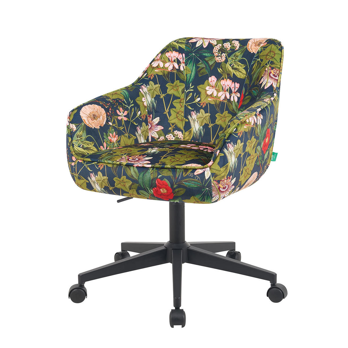 BÜROSTUHL Mika-Elio 2er-Set - Multicolor/Schwarz, Textil/Metall (60/79/61cm) - DUBI Möbel