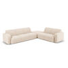 ECKSOFA rechts Molino aus Boucle beige 6 Sitzplätze - Beige, Textil (250/315cm) - Micadoni