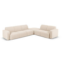 ECKSOFA rechts Molino aus Boucle beige 6 Sitzplätze - Beige, Textil (250/315cm) - Micadoni