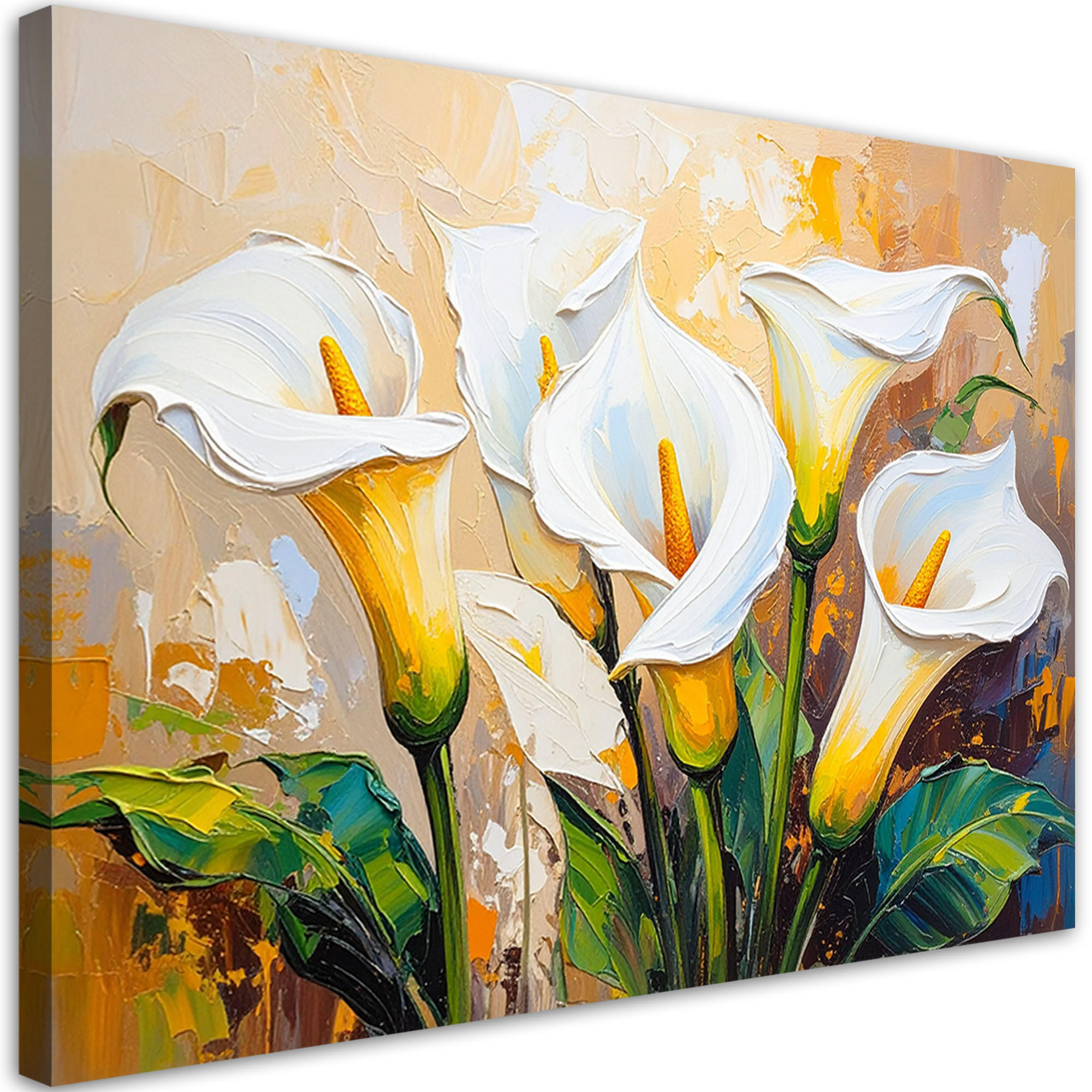Feeby Leinwandbild Beige 90x60 cm