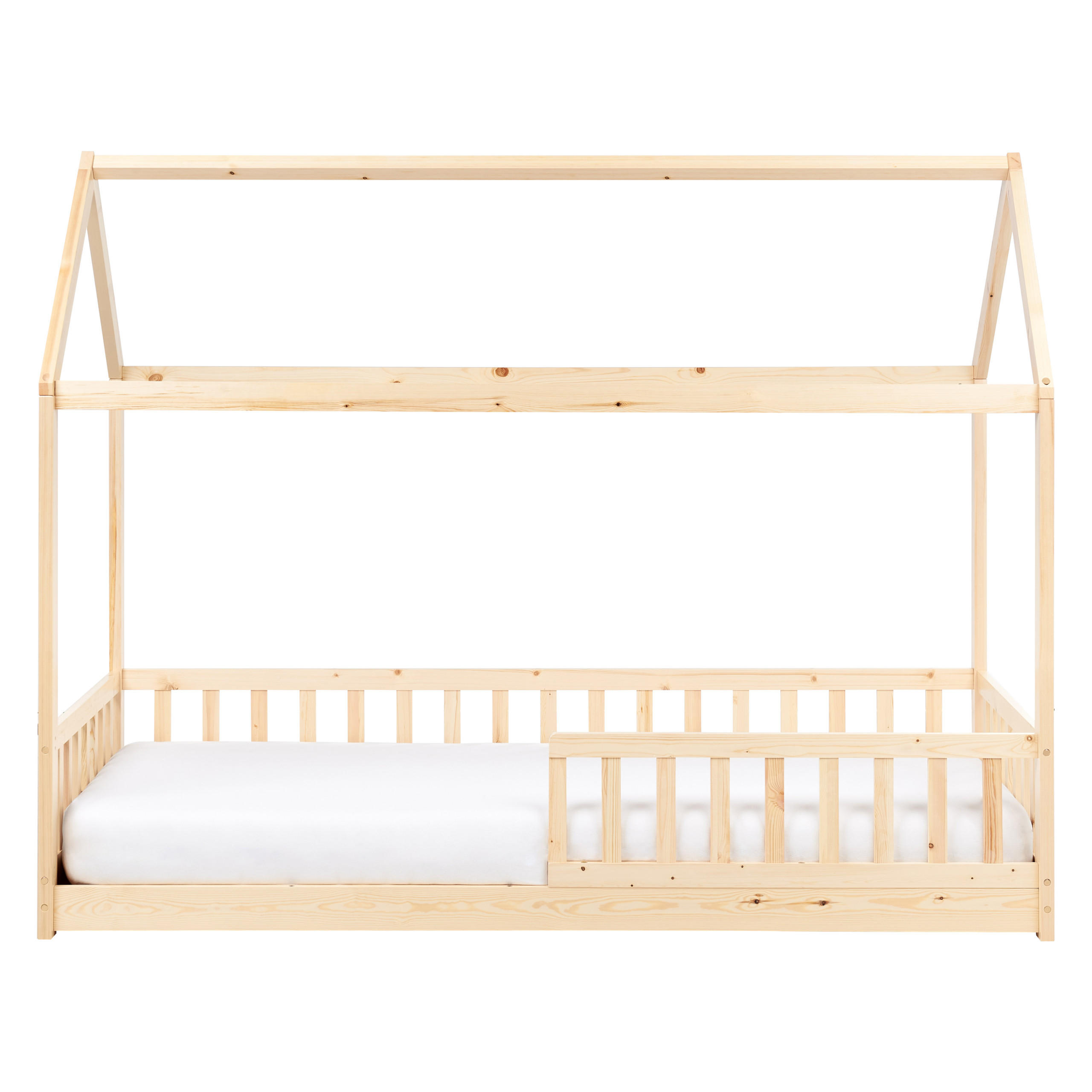 KINDERBETT 90x200 cm Heller Holzfarbton Cossaye - Hellbraun, Holz (90/200cm) - Beliani