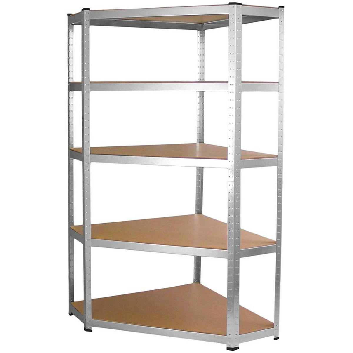 RAFT de colț pentru sarcini grele în metal - argintiu, metal (90/180/40cm) - RAUMHIRSCH FURNITURE