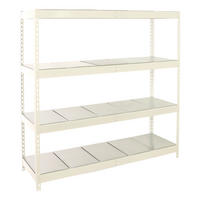 SCHWERLASTREGAL Big Metal Yeti Four HxBxT 200 x 180 x 75 cm Fachlast 400 kg Weiß - Weiß, Metall (180/200/75cm) - PROREGAL