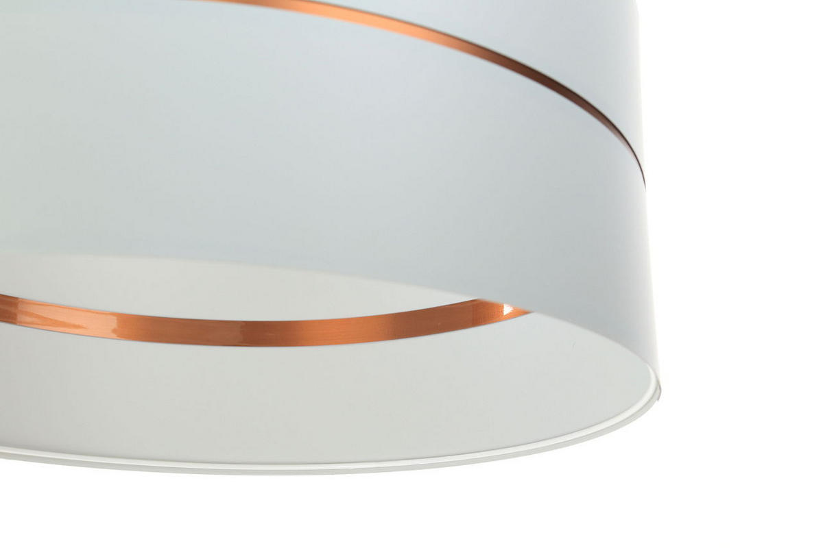 HÄNGELEUCHTE Grau 50/21 cm - Grau/Kupferfarben, Kunststoff (50/0.8/21cm) - ONZENO