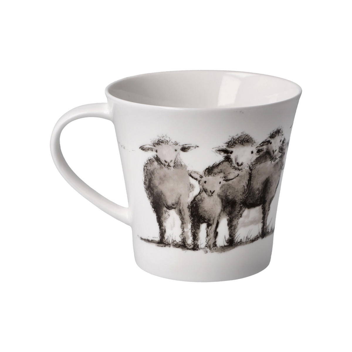 TEETASSE Peter Schnellhardt - Neugierige Horde, Fine Bone China, Bunt, 350 ml - Multicolor, Keramik (0.35L) - Goebel