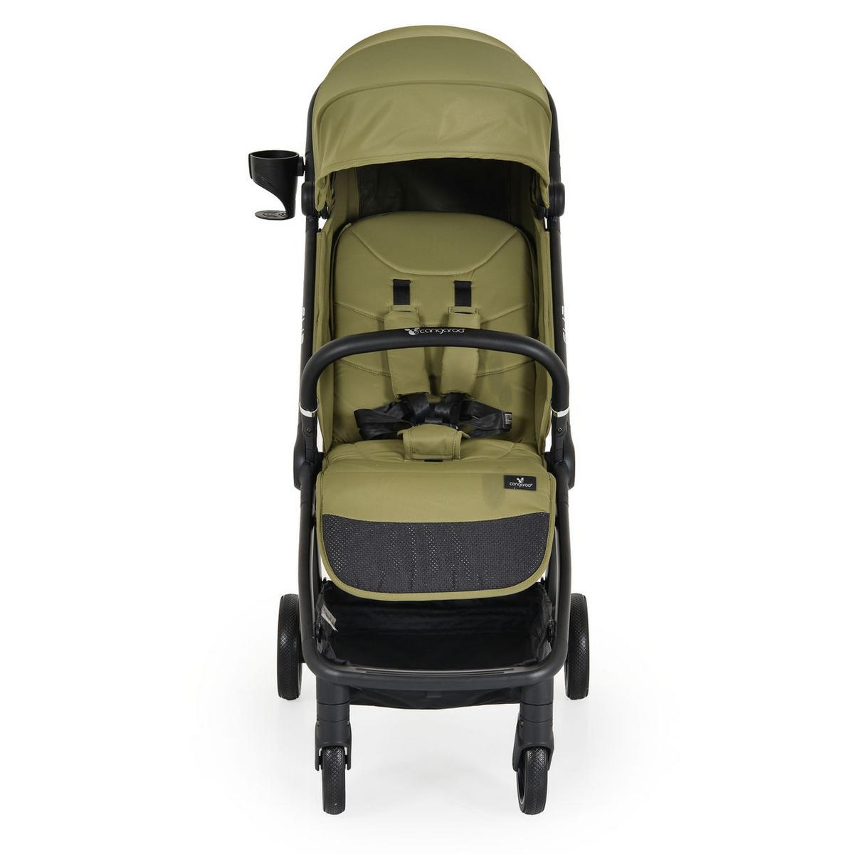 KINDERWAGEN, Sommerbuggy Flip grün klappbar Getränkehalter Korb Stoßdämpfer - Grün, Metall (88/50/106cm) - Cangaroo