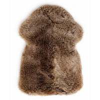 FELL Öko Schaffell Lammfell Ice Brown ca. cm - Braun, Fell (85/135cm) - Provellus