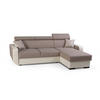 ECKSOFA - Pedro - Braun - Braun, Textil (236/165cm) - Möblo