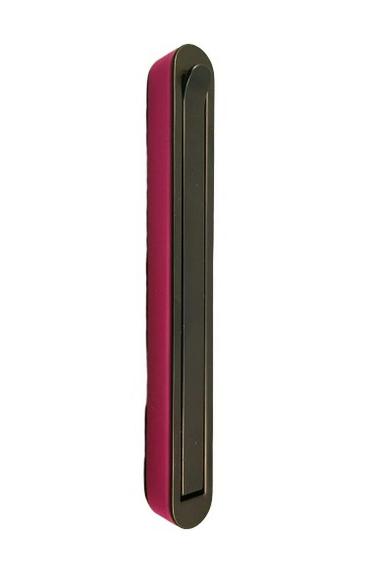 GARDEROBENHAKEN klappbar Wandhaken Klapphaken schwarz Silikonring pink - Schwarz, Metall (1.6/14/11cm) - Livingpoint24