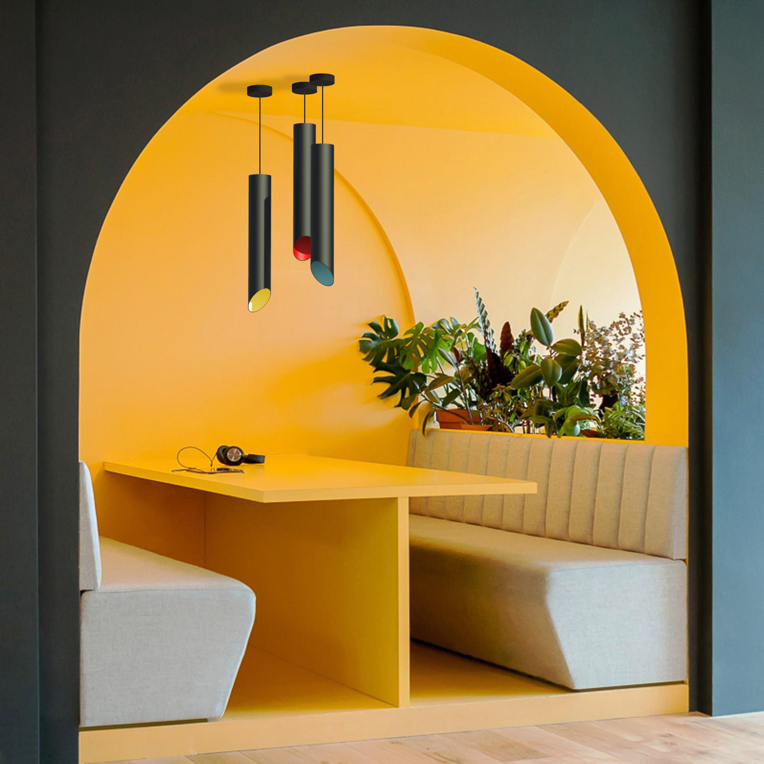 HÄNGELEUCHTE - Weiß, Metall (6/6/35cm) - Lumicom