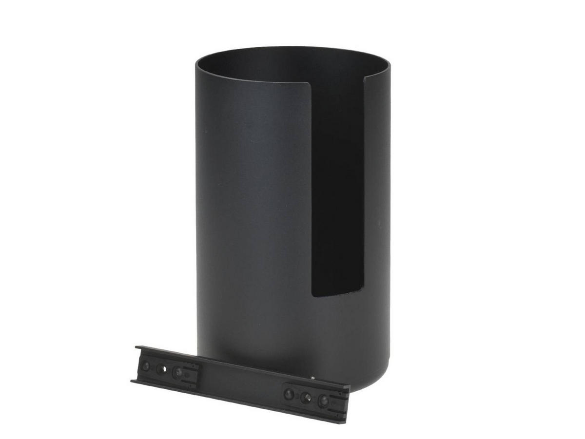 TOILETTENPAPIER-AUFBEWAHRUNG Rim schwarz wandhängend 13/21/13 cm - Schwarz, Metall (13/13/21cm) - Zone Denmark
