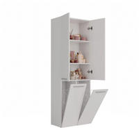 BAD Hochschrank Berta - Weiß, Holzwerkstoff (60/174/30cm) - kommodly