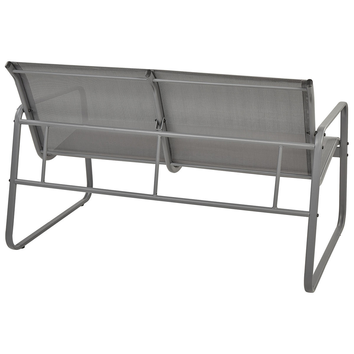 LOUNGE SET 4-Sitzer Metal grau Barrea - Grau, Metall - Beliani