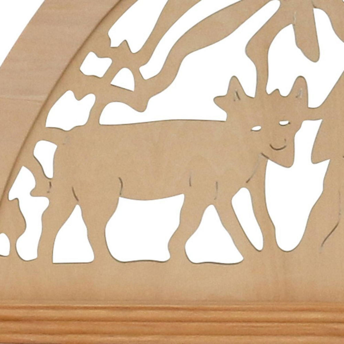 SCHWIBBOGEN Geburt 7-flammig - Multicolor, Holz (0.1/1/0.1cm) - Dekoteam24