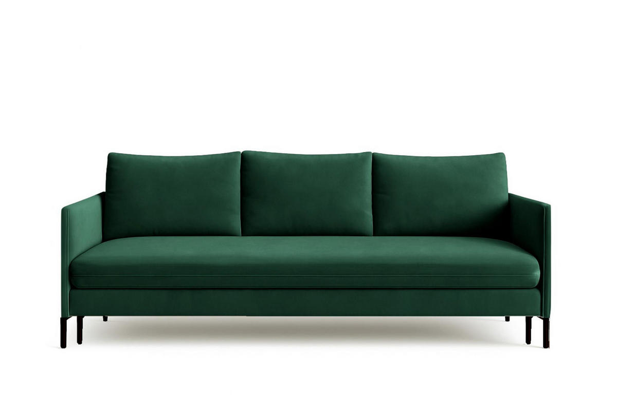 SCHLAFSOFA Belis in Grün - Grün, Holzwerkstoff/Textil (216/95/100cm) - Bettso