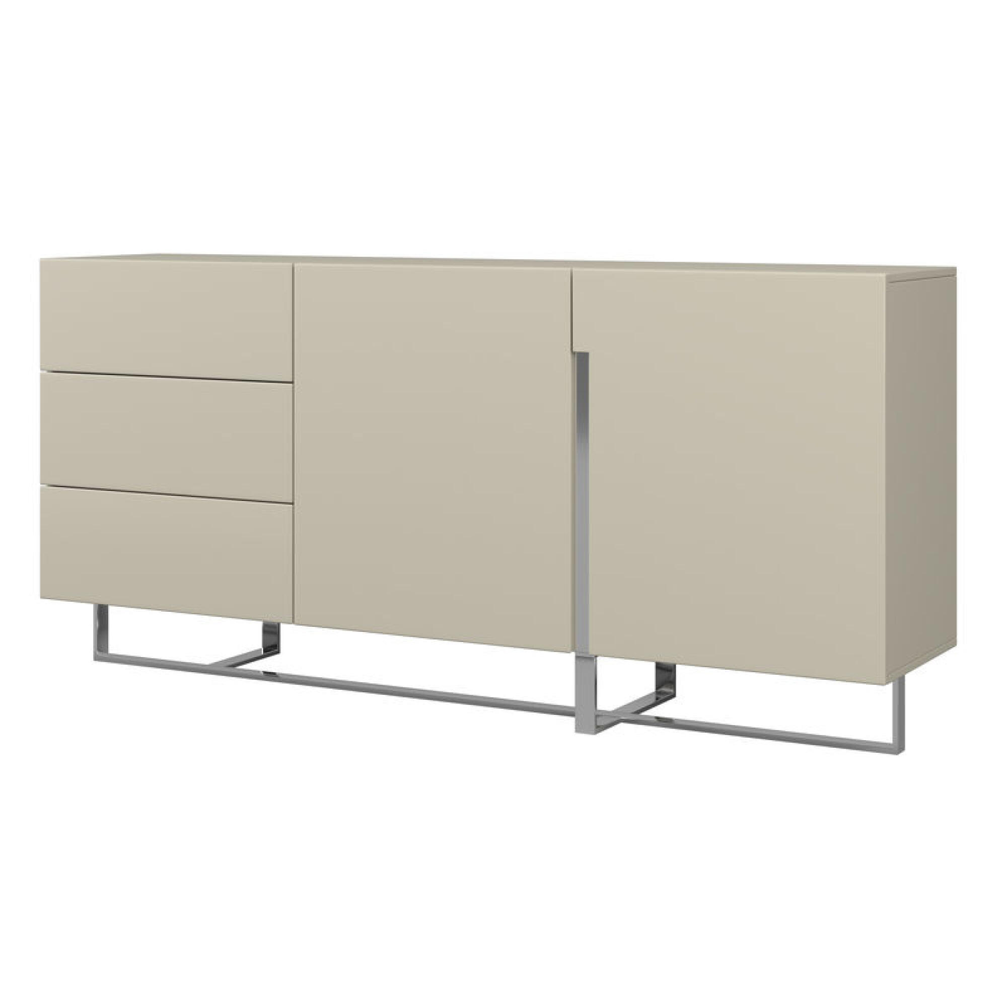 SIDEBOARD HUDSON Beige 180x42x85 cm - Beige, Holzwerkstoff (180/85/42cm) - FURNLUX