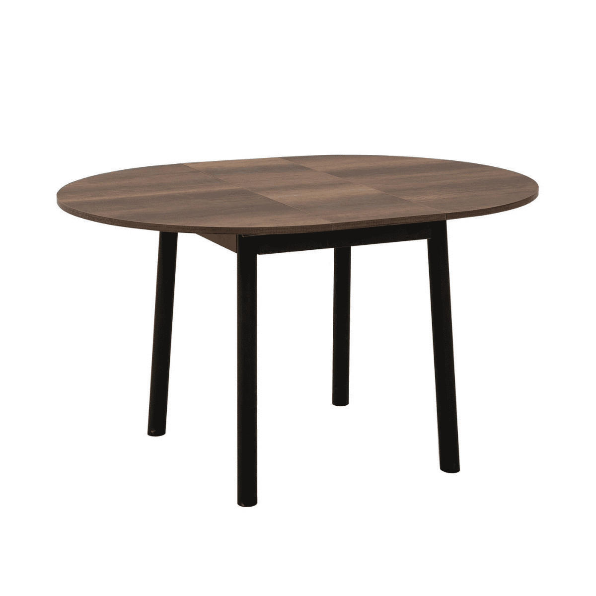TISCH mit massivholzbeinen - vina 100/100/75 cm - Schwarz, Holzwerkstoff (100/100/75cm) - Calicosy
